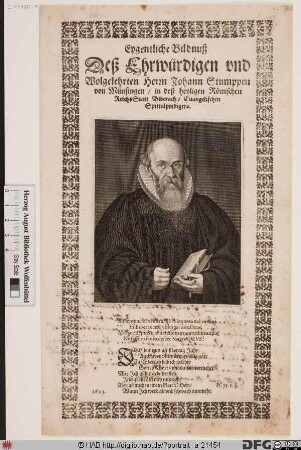 Bildnis Johann Stumpp