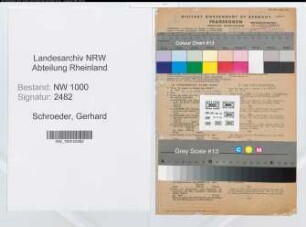 Entnazifizierung Gerhard Schroeder, geb. 11.09.1910 (Rechtsanwalt)
