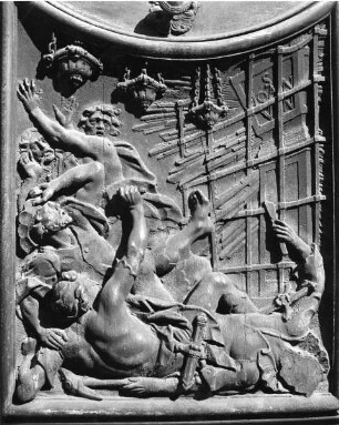 Die Bestrafung der Feinde des katholischen Glaubens, die Nepomuks Grabmal in Prag zu schänden versuchten