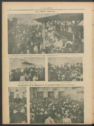 Inauguración de la biblioteca de la sociedad Amigos de la Educación