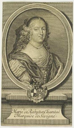Bildnis der Marie de Rabutin Chantal Marquise de Sévigné