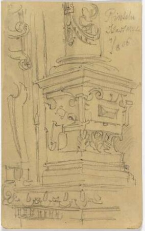 Stadtkirche in Rinteln, Säulenpostament vom Altar