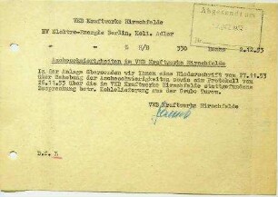 1.2.1 Zusammenarbeit VR Polen: Ascheschwierigkeiten