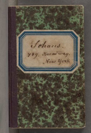 Verzeichnis der Werke für William Schaus, New York