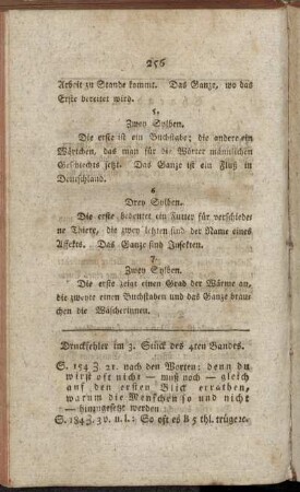 Druckfehler im 3. Stück des 4ten Bandes.
