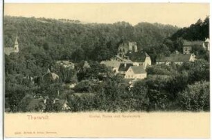Tharandt. Kirche , Ruine , Realschule