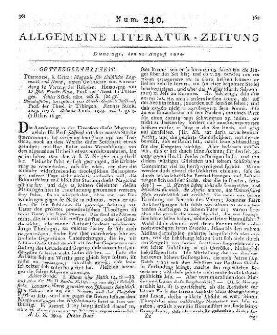 Breitenstein, J. P.: Liturgie. Halle: Renger 1804