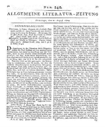 Breitenstein, J. P.: Liturgie. Halle: Renger 1804