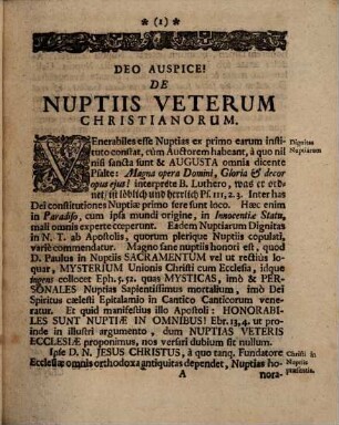 Joachimi Hildebrandi De nuptiis veterum Christianorum libellus