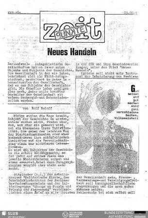 Neues Handeln