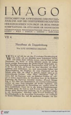 7: Narzißmus als Doppelrichtung