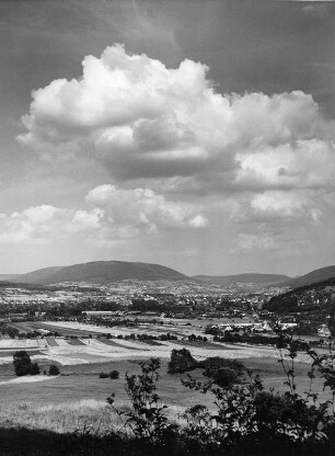 Wolkenbilder. Landschaft, wahrscheinlich in Unterfranken