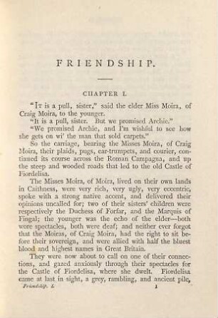 Friendship : a story ; in 2 volumes, 1