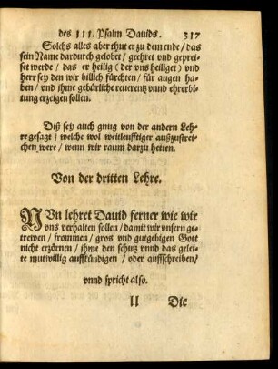Von der dritten Lehre.