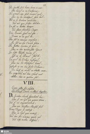 VIII. Swer aller sin Leben