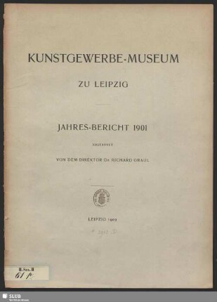 1901(1902): Jahres-Bericht