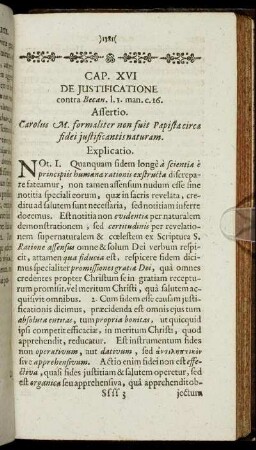 Cap. XVI. De Justificatione.