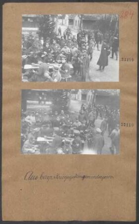 bayr. Kriegsgefangenenlager (Gefangene beim Musizieren)