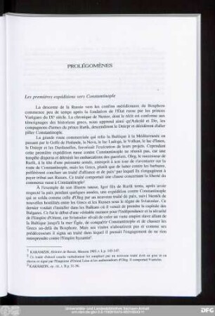 Les premières expéditions vers Constantinople
