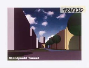 Ein »Garten der Künste« am Kulturforum, Berlin Schinkelwettbewerb 2002: Perspektivische Ansicht (Modellsimulation)