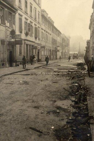 Zerstörungen Zweiter Weltkrieg - Stadtgebiet. Markgrafenstraße (?)