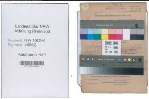Entnazifizierung Karl Kaufmann , geb. 30.10.1902 (Bahnbeamter)