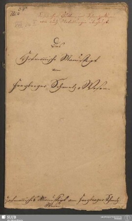Das Hofman̄ische Manuskript vom Freyberger Schmelz-Wesen - XVII 34 4. (2)