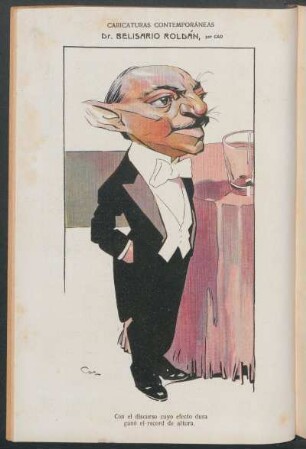 Dr. Belisario Roldán : Caricaturas contemporáneas