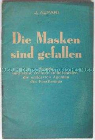 Stalinistische Propagandaschrift zum Schauprozess in Moskau gegen die trotzkistische Opposition