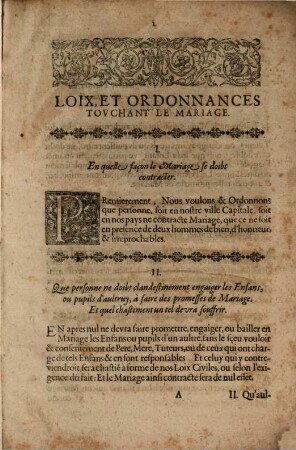 Loix et ordonnances du consistoire de la ville de Berne, tant pour causes matrimoniales, que chastiments d'adultère ...