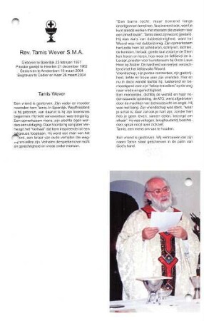 Wever, Tamis