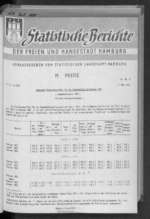 Hamburger Preisindexziffern für die Lebenshaltung im Februar 1962 : Lfd. Nr. 8
