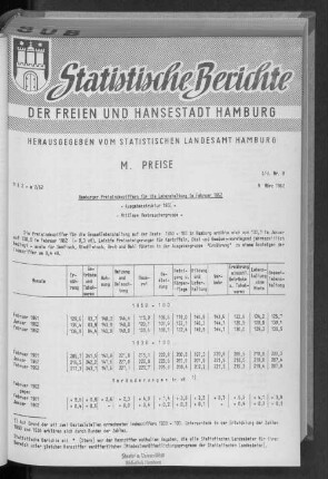 Hamburger Preisindexziffern für die Lebenshaltung im Februar 1962 : Lfd. Nr. 8