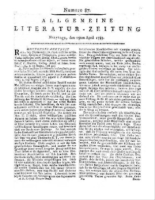 Battisti, B. v.: Abhandlung von den Krankheiten des schönen Geschlechts. 2. Aufl. Wien: Sonnleithner 1784