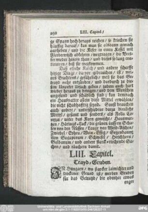 LIII. Capitel. Trayd-Gruben.