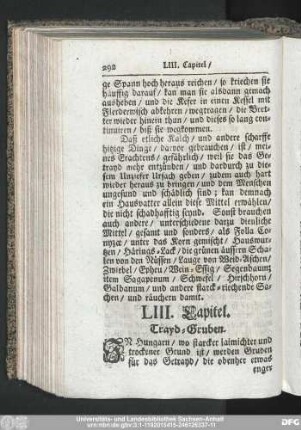 LIII. Capitel. Trayd-Gruben.
