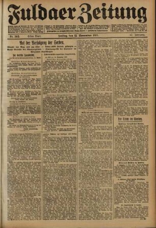 Ausgabe vom Freitag, den 12. November 1915.