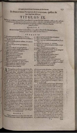De Praeteritione Parentum & Coeterorum, quibus de iure legitima debetur. Titulus IX.
