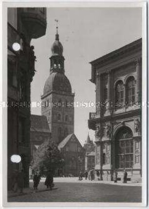 Riga, Börse und Dom (Rīgas Doms)
