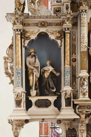 Altar — Christus als Gärtner mit Maria Magdalena