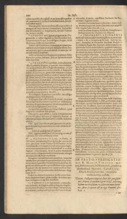 In Festo Purificationis B. Mariae Virginis - Matris, Bellomonti ...