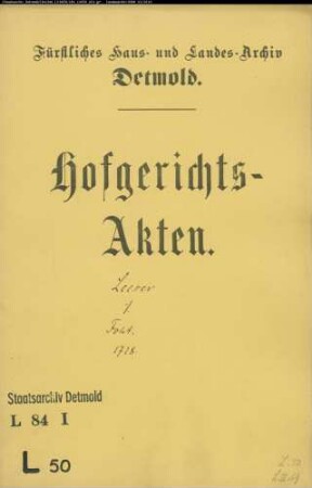 Leeser, Joseph gegen Kord Daniel Foht, Hutmacher - Schuldforderung