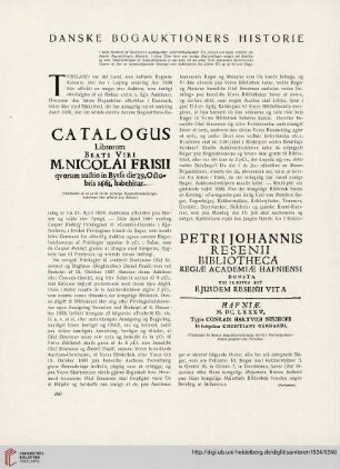1: Danske Bogauktioners Historie, [1]