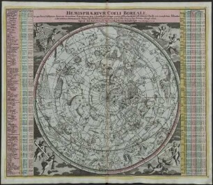 Hemisphaerium Coeli Boreale : in quo loca Stellarum fixarum secundum Aequatorem per Ascensiones nempe rectas et Declinationes ad annum Christi 1730 completum sistuntur ; Cum Privilegio S. C. M.