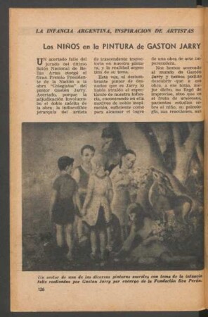 Los niños en la pintura de Gastón Jarry : La infancia argentina, inspiración de artistas