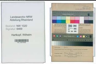 Entnazifizierung Wilhelm Hartkopf , geb. 27.08.1908 (Postbeamter)