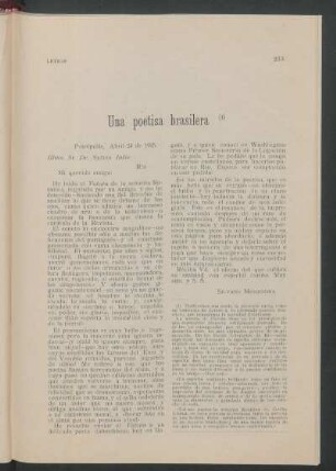 Una poetisa brasilera