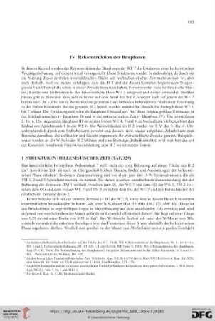 IV Rekonstruktion der Bauphasen