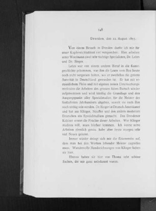Dresden, den 22. August 1893.