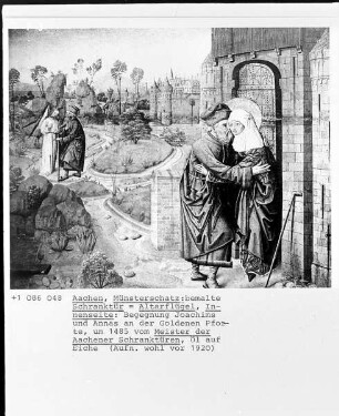 Aachener Marientafeln — Begegnung Joachims und Annas